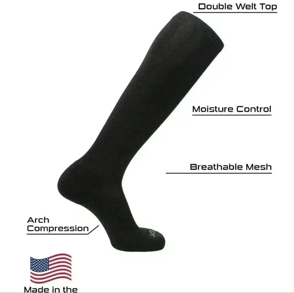 TCK Softball Baseball Foorball Socks Champion Over the Calf Black # PCM13… - Picture 7 of 8